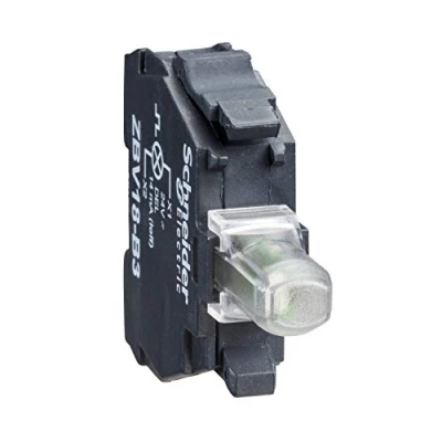Immagine di Schneider Electric ZBVB1 Elemento LED con portalampada Bianco 24 V/DC, V/AC 1 pz.