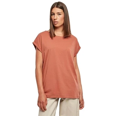 Immagine di Urban Classics Extended Shoulder Tshirt basic, Donna, Taglia: Small, Terracotta