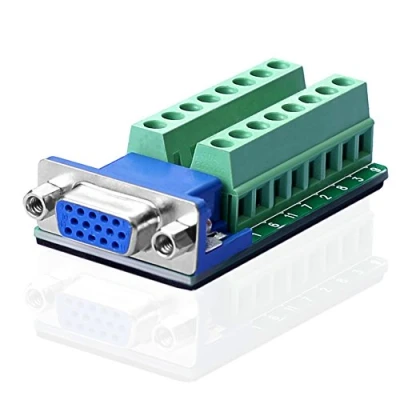Immagine di SIENOC connettore DB15 D Sub Femmina Porta 15 Pin 2 Row Terminale Breakout PCB Board