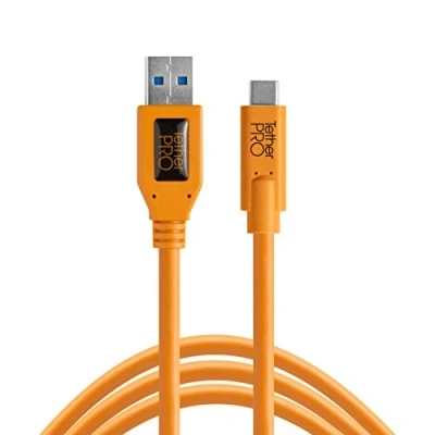 Immagine di Tether Tools Cavo USB Spina C®, C® 4.60 m Arancione CUC3215 ORG