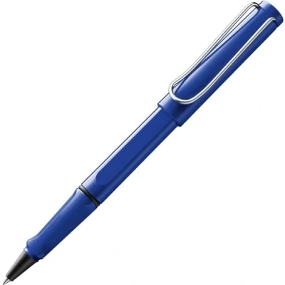 Immagine di Lamy safari blue roller con impugnatura ergonomica e larghezza di tratto M per una scrittura piacevole lunga durata in plastica robusta ASA ricambio 63 blu incluso