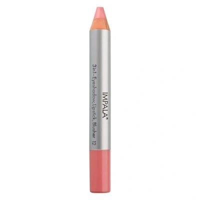 Immagine di Impala Matita Jumbo 3 in 1 Colore 12 Rosa Salmone Ombretto, Rossetto e Blush Texture Liscia di Lunga Durata Intenso