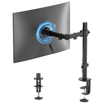 Immagine di Suptek Supporto Monitor da Scrivania, Braccio per Schermo LED LCD 13 a 27 Pollici, pc con Morsetto, Staffa MD6421