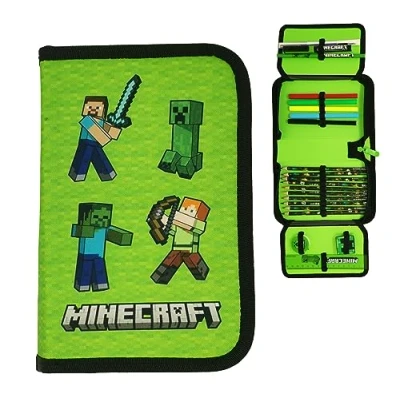 Immagine di Minecraft Astuccio per matite bambini, riempito di cancelleria (Steve Alex), Steve