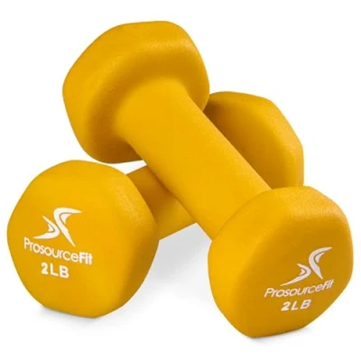 Immagine di ProsourceFit Neoprene Dumbbell Coated for Non Slip Grip, 2 lb