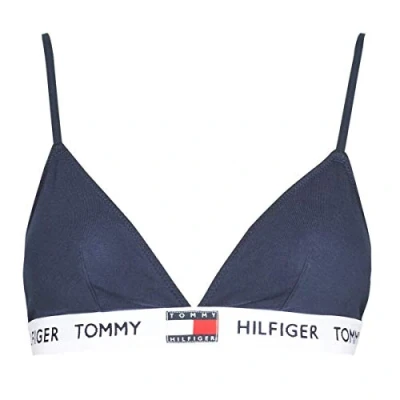 Immagine di Tommy Hilfiger Reggiseno a Triangolo Donna Elasticizzato, Blu (Navy Blazer), S