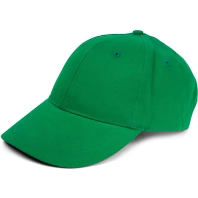 Immagine di styleBREAKER Cappellino da Baseball Unisex con Finitura Spazzolata, 6 Pannelli, Colore Unito, Chiusura Regolabile a Strappo 04023018, Colore:Verde