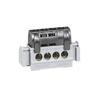 Immagine di Legrand 004850 Blocco terminale, colore: nero, 25Q, 4X16Q