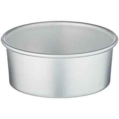 Immagine di Pentole Agnelli Linea Pasticceria e Pizza Tortiera Conica in Alluminio con Orlo (H 8 Cm), Argento, 18 cm
