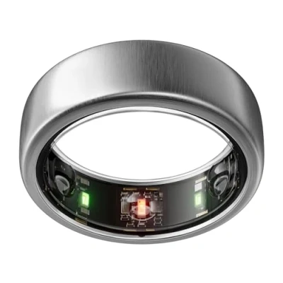 Immagine di Oura Ring Gen3 Horizon Misura 11, Brushed Titanium Monitora sonno, frequenza cardiaca e fitness Batteria fino a 7 giorni Compatibile con iOS/Android Provalo il kit di misurazione