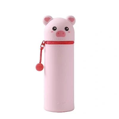 Immagine di I TOTAL® Astuccio in morbido silicone per la scuola, allungabile con forma sagomata (PIG)