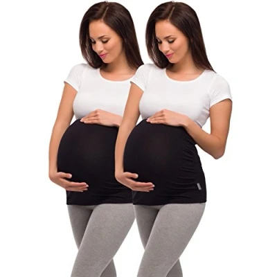 Immagine di Be Mammy Fasce di Sostegno Premaman 04 2 Pack (2 x Nero, M)
