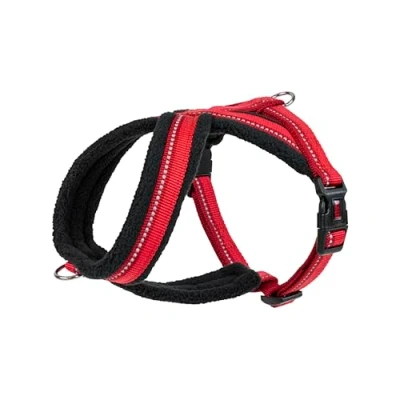 Immagine di Pettorina Comfy HALTI imbottitura in pile, comoda, regolabile e catarifrangente, anello anteriore posteriore per agganciare il guinzaglio. Ideale cuccioli cani piccoli (Taglia XS)