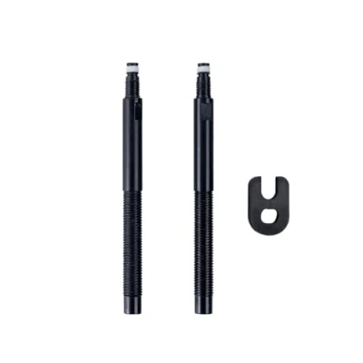 Immagine di Schwalbe 3462, Ventilverlängerung 65 mm 2er Unisex Adulto, Neutro, (10 Set im Beutel) Aluminium, Schwarz mit Gewinde