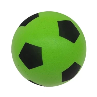Immagine di alldoro Palla in gommapiuma, 20 cm, 153 g, Verde, a Forma di Calcio Schiuma, Colore, 63104