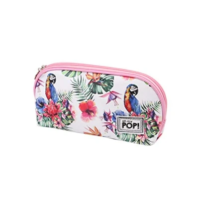 Immagine di Oh My Pop! Pappagallo Astuccio da Toilette Jelly Piccolo, Bianco, 27 x 14 cm