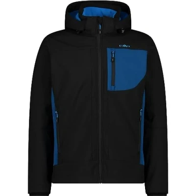 Immagine di CMP MAN Jacket ZIP HOOD Giacca softshell, Uomo, Taglia: 46, Nero petrol