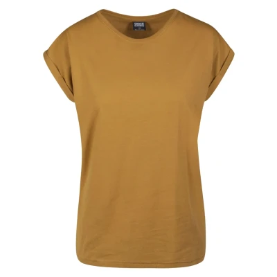 Immagine di Urban Classics Extended Shoulder Tshirt basic, Donna, Taglia: 3XL, Nut