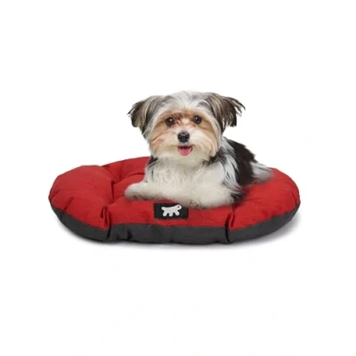 Immagine di Ferplast Cuccia Cane Relax, Cuscino per cani di taglia piccola, Gatto, Tappetino cucce e auto Lavabile in Cotone con Soffice Imbottitura, 43 x 30 cm. Rosso