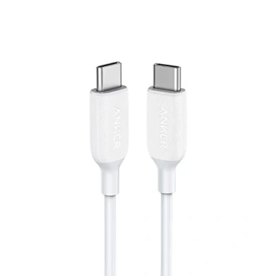 Immagine di Anker Cavo USB Type C PowerLine III (90 cm, Bianco), ricarica Power Delivery con erogazione alimentazione da 60 W per Apple MacBook, iPad Pro, Samsung Galaxy S10, S9, S8 Plus, Pixel e altro
