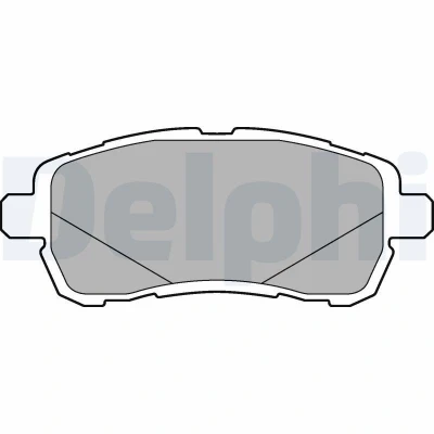 Immagine di DELPHI LP3279 Kit pastiglie freno Non predisposto per contatto segnalazione usura con lamierino anticigolío senza accessori FORD: KA+ Hatchback