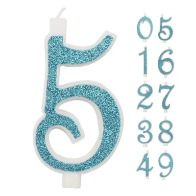Immagine di Candelina a forma di numero 0 colore Argento 6 cm IDEGOS