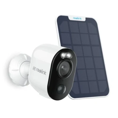 Immagine di Reolink 5MP Telecamera WiFi Esterno Senza Fili, Argus 3 Pro Videosorveglianza 2,4&amp;5 GHz con Batteria e Pannello Solare, Rilevamento Persona/Veicolo/Animale, Visione Notturna a Colori, Cloud/Alexa