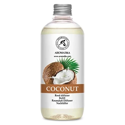 Immagine di Ricarica Diffusore Ambiente Cocco 500ml Fragranza per la Casa Aromaterapia Reed Diffuser Refill Bastoncini Profumi esotici