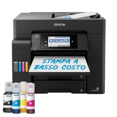 Immagine di Epson EcoTank ET 16605 Stampante Multifunzione A3+ con Serbatoi Ricaricabili Alta Capacità, 4 Flaconi inclusi pari a 4500pag B/N 2800pag Colore, Wi Fi e Direct, Touch screen colori da 10,9 cm