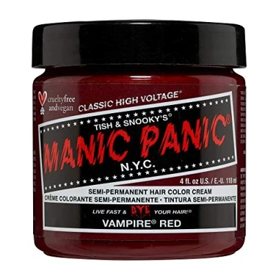 Immagine di Manic Panic Vampire Red Classic Creme, colore per capelli semipermanente vegano e cruelty free, 118 ml