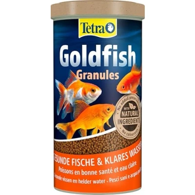 Immagine di Tetra Goldfish Granules, Mangime in granuli galleggianti per Pesci Rossi e Altri d&#039;Acqua Fredda 1 L