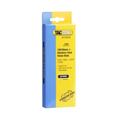 Immagine di Tacwise 1098 Chiodi di Finitura in Acciaio Inossidabile Tipo 16G / 50 mm, Confezione da 1000