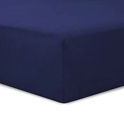 Immagine di Lenzuola con angoli VISION Blu Marino 160x200cm 100% Coton