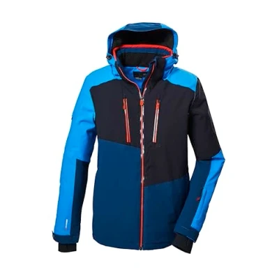Immagine di killtec Uomo Giacca da sci/giacca funzionale con cappuccio e paraneve chiusura a cerniera KSW 70 MN SKI JCKT, himmelblau, XXL, 41957 000