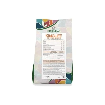 Immagine di Kinglife 20 20, NPK + microelementi (2 Kg), concime idrosolubile per piante e fiori