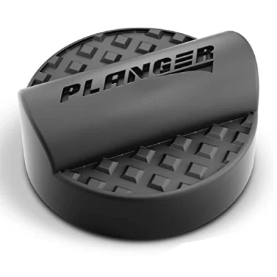 Immagine di PLANGER® Curby Pad tampone in Gomma per cric (per Alcuni Modelli Audi) su a Carrello Protegge Auto e SUV con la Sua Forma