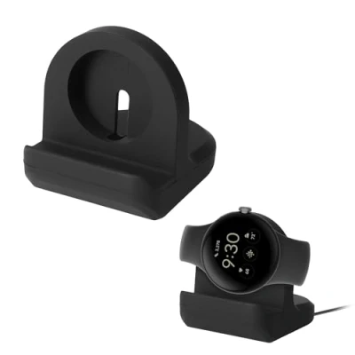 Immagine di kwmobile Supporto Caricabatterie Compatibile con Google Pixel Watch 2 Caricatore Stazione di Ricarica Smartwatch nero