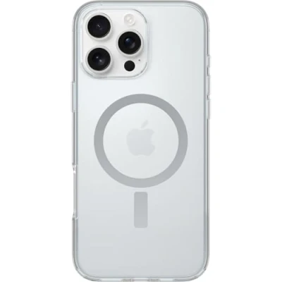 Immagine di OtterBox Cover per iPhone 16 Pro Max Symmetry Seires Clear MagSafe, resistente a shock e cadute fino; sottile, testata 3x norme MIL STD 810G, Trasparente, Senza Retail Package