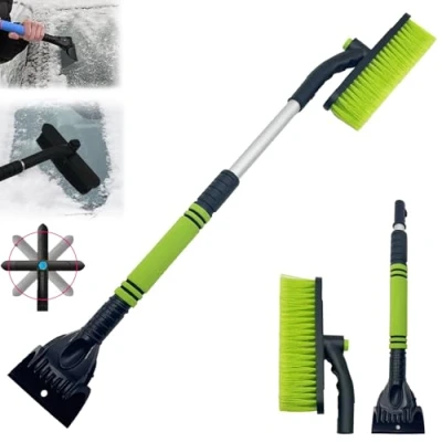 Immagine di Coffee Life Plus Spazzola da Neve per Auto,Spazzola Girevole 3 in 1 Raschietto Ghiaccio Neve,Raschietto con Parabrezza Auto (Verde)