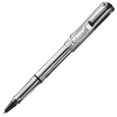 Immagine di Lamy safari vista roller con impugnatura ergonomica e larghezza di tratto M per una scrittura piacevole lunga durata in plastica robusta ASA ricambio 63 nero incluso