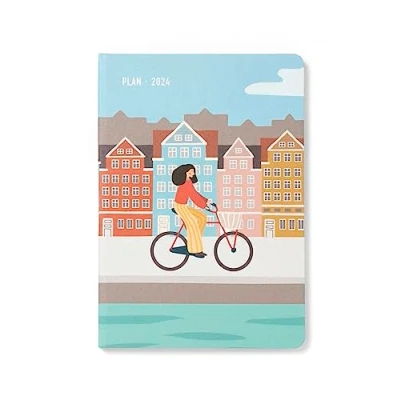 Immagine di Letts of London Wanderlust A5 settimana su 2 pagine multilingue Amsterdam 2024