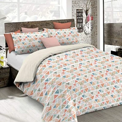 Immagine di Italian Bed Linen CP Fa Different 2P Parure Copripiumino, Microfibra, Matrimoniale