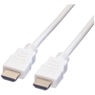 Immagine di Value HDMI Cavo Spina A, A 2.00 m Bianco 11.99.5702 UHD 4K;, Schermato