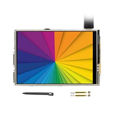 Immagine di IBest 3.5inch RPi LCD (C) TFT Touch Display Screen 480x320 Resolution Touchscreen for Raspberry Pi 3 B+/B/2 B/B + A+/3 A+/Zero/Zero W 125MHz High Speed SPI (Refresh Rate up to 50Hz)