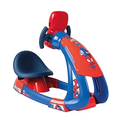 Immagine di Smoby Spidey V8 Driver, 7600370218, +3 anni, simulatore di guida, 3 posizioni, schermo retroilluminato, funzione boost, retromarcia, made in France