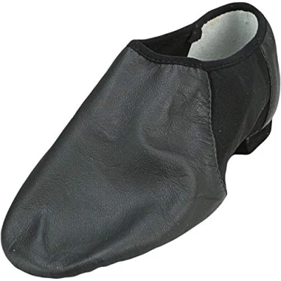 Immagine di Bloch Neo Flex Slip On Pelle Jazz Scarpe Neoprene Split Suola con Eva Avampiede e Battitallo, Alta Durata, vestibilità Superiore, Flessibilità, Step Dancing, Nero, 43.5 EU