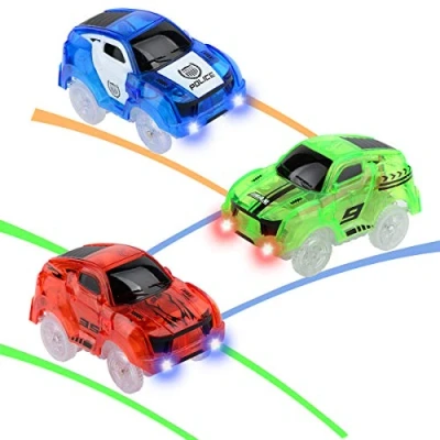 Immagine di Hoshin Tracce auto Accendi le giocattolo Accessori per piste da corsa Compatibile con Magic Tracks Replacement I migliori regali ragazzi e ragazze (confezione 3)