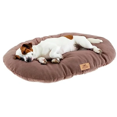 Immagine di Ferplast Cuscino Cane e Gatto RELAX MICROFLEECE, Cuccia in Caldo Soffice Micropile per Taglia Media, Lettino Cani Lavabile, 78 x 50 12 cm. Grigio Tortora