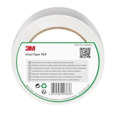 Immagine di 3M Nastro in vinile multiuso 764I bianco, 50 mm x 33 m