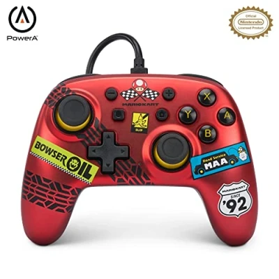Immagine di Il controller cablato PowerA Nano per Nintendo Switch Mario Kart: Racer Red